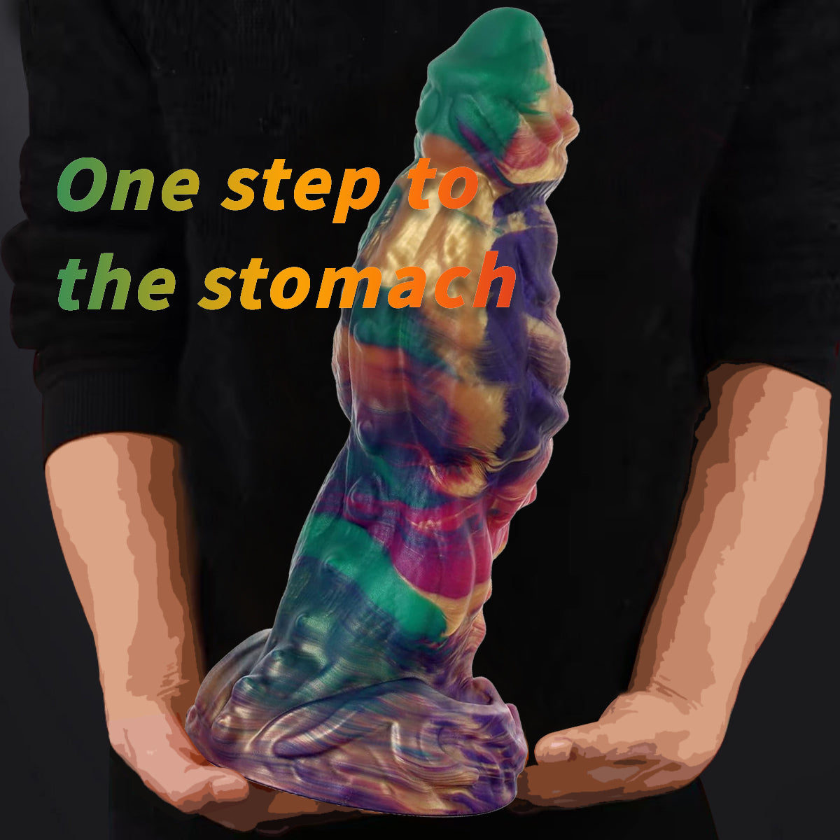 13.1 Inch Extra-Thick Hulk-Themed Silicone Anal Plug
