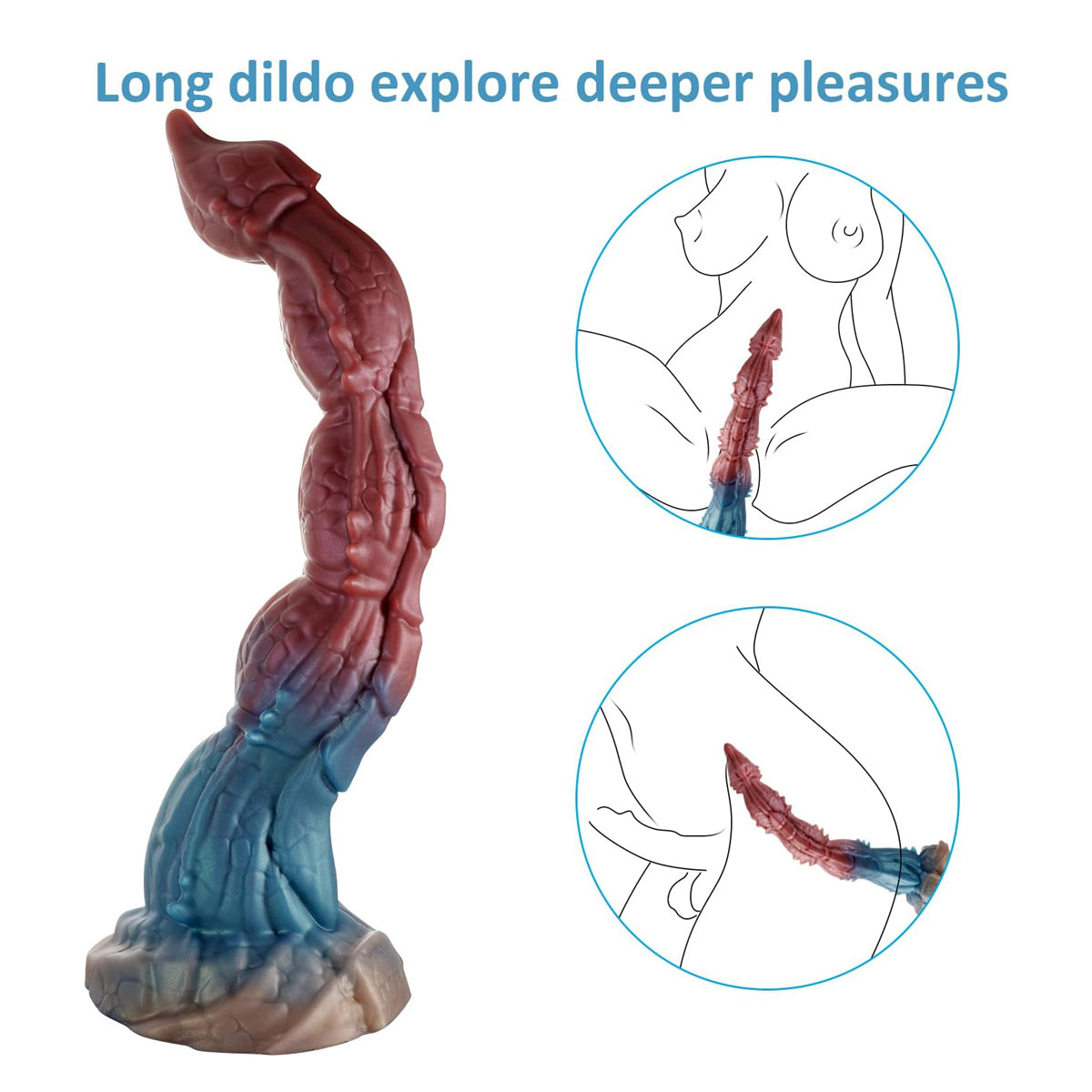 16.1 Inch Extra-Long Liquid Silicone Custom-Shaped Scorpion Anal Plug Dildo