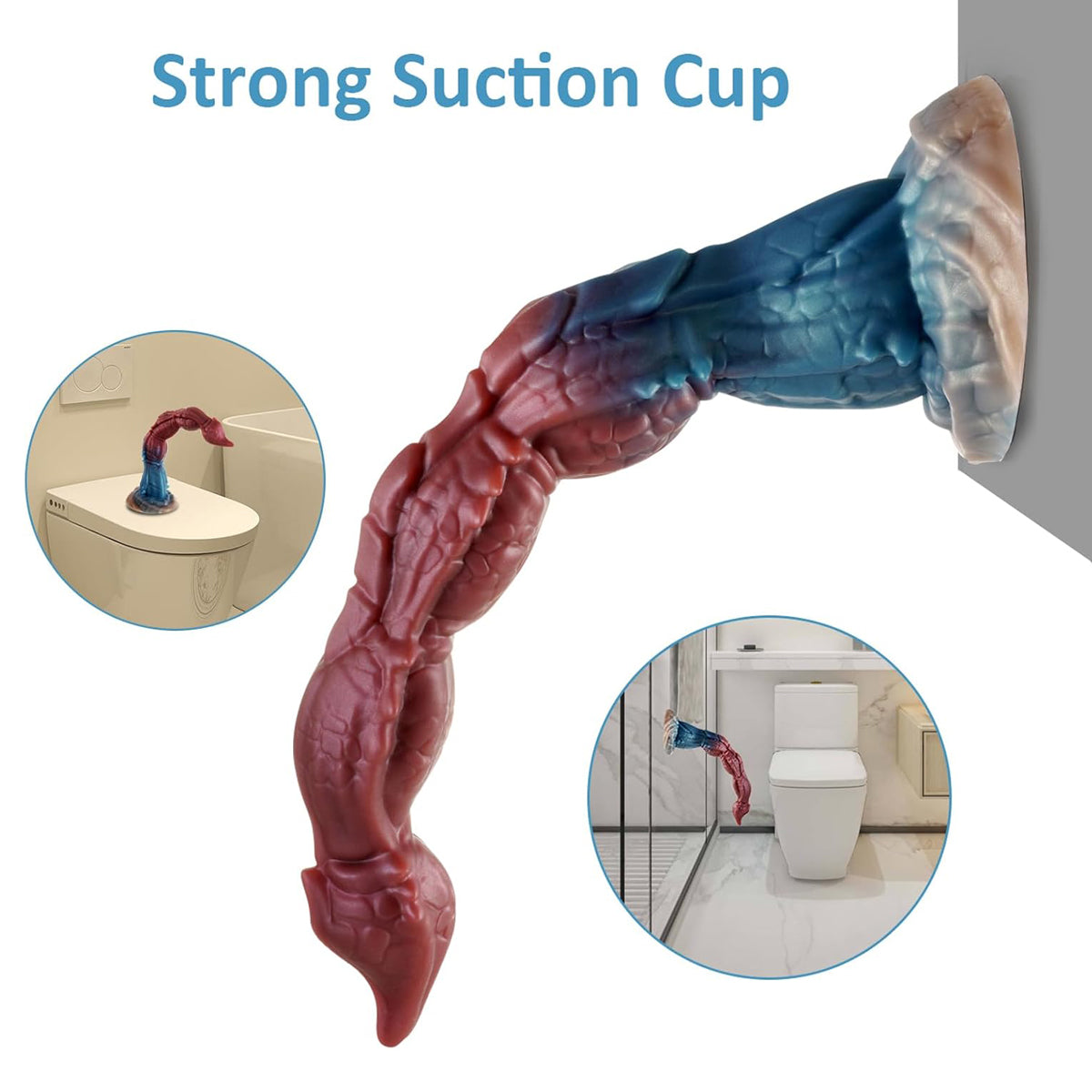 16.1 Inch Extra-Long Liquid Silicone Custom-Shaped Scorpion Anal Plug Dildo