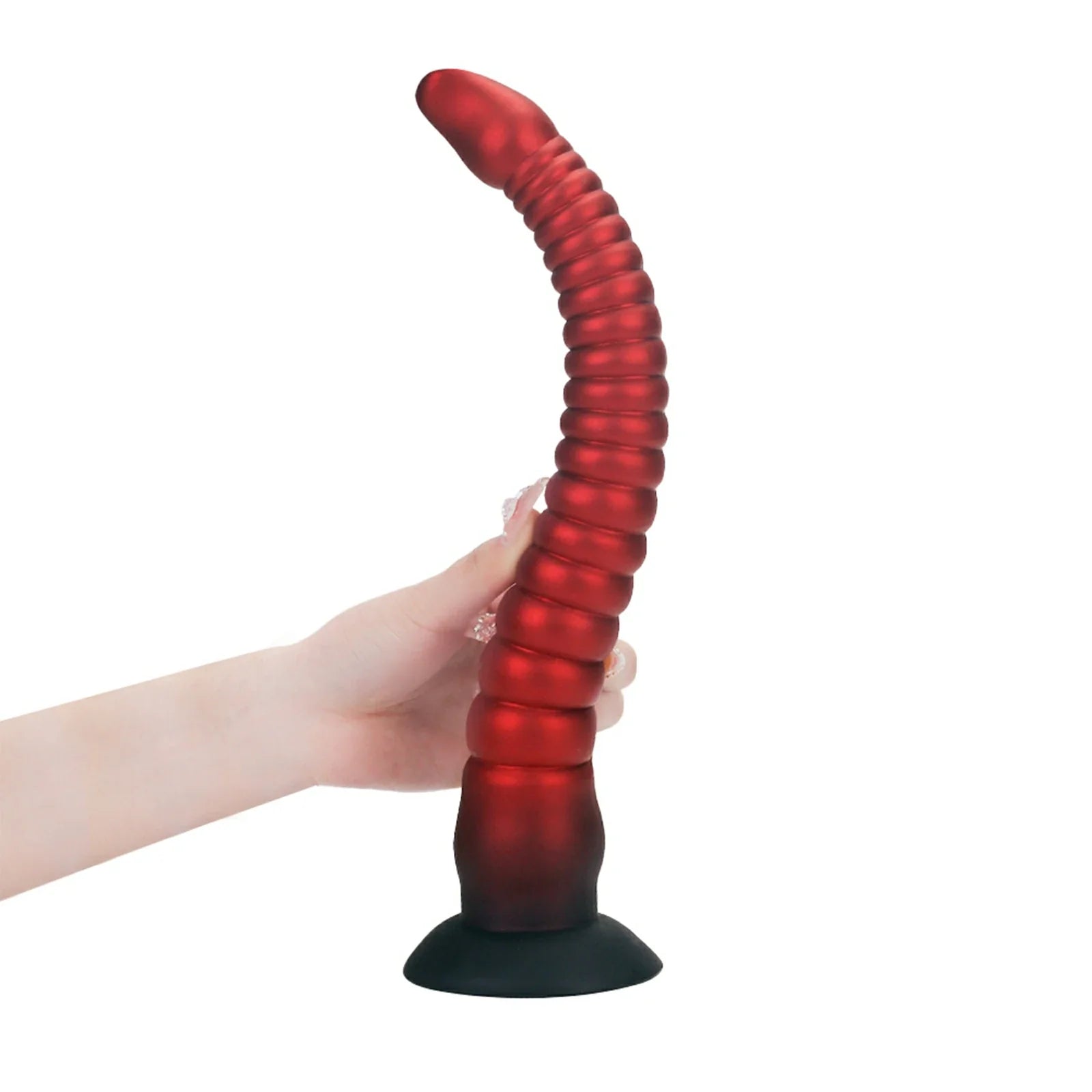 16.8 Inch Fantasy Tentacle Dildo with Ringed Texture & Suction Cup Base