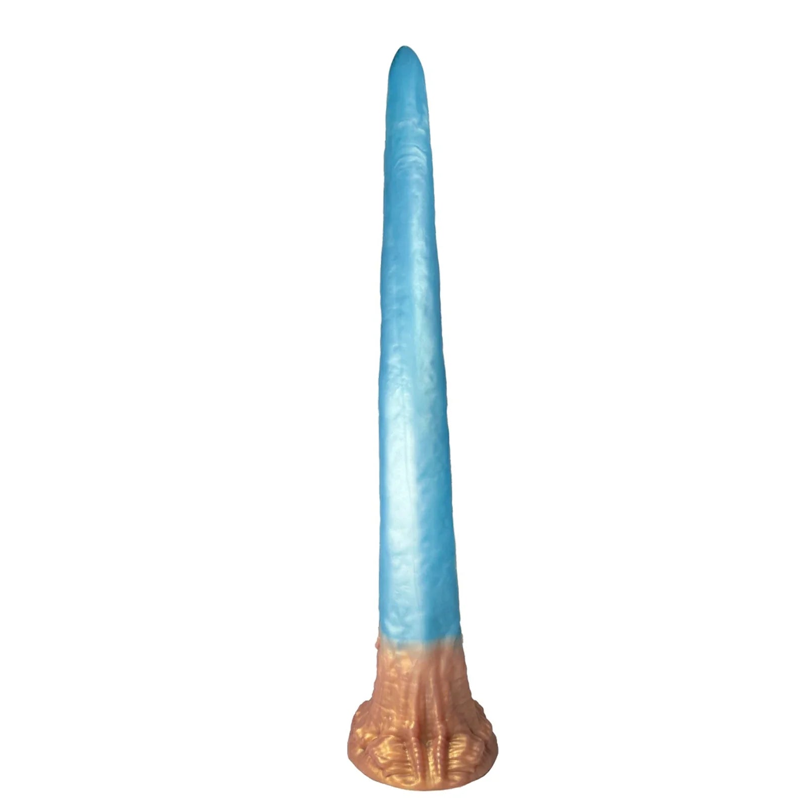 18.5 Inch Celestial Blue Tentacle Dildo with Eldritch Curves, Skull Design & Suction Cup Base
