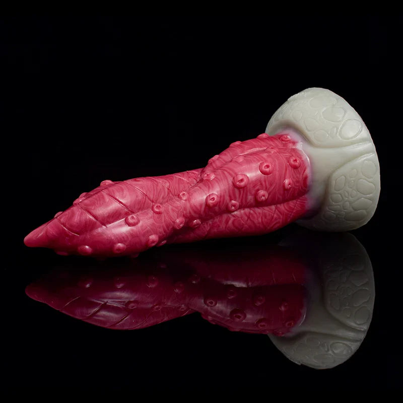 7.67 Inch Spiral Shaft Silicone Monster Dildo – Fantasy Adult Toy