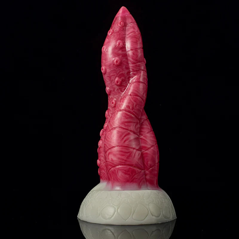 7.67 Inch Spiral Shaft Silicone Monster Dildo – Fantasy Adult Toy