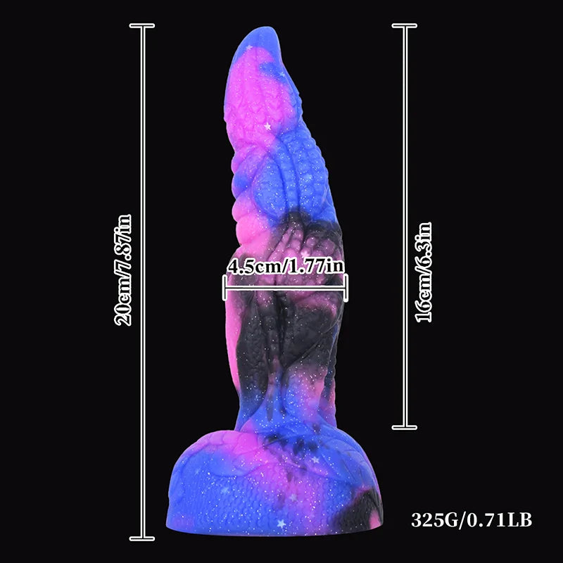 7.87 Inch Lifelike Pointed Alien Monster Dildo – Silicone Fantasy Design