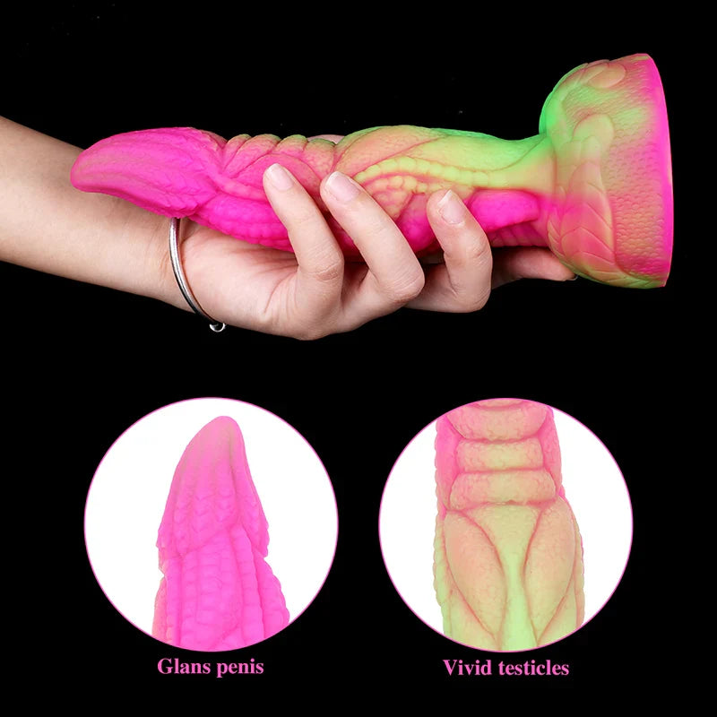 7.87 Inch Lifelike Pointed Alien Monster Dildo – Silicone Fantasy Design