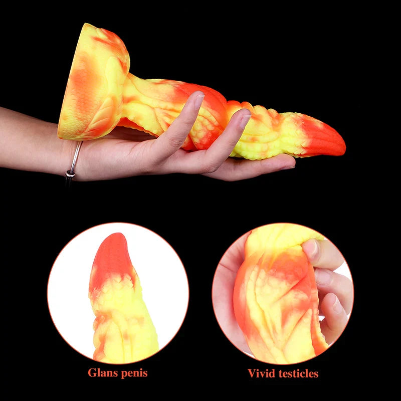 7.87 Inch Lifelike Pointed Alien Monster Dildo – Silicone Fantasy Design