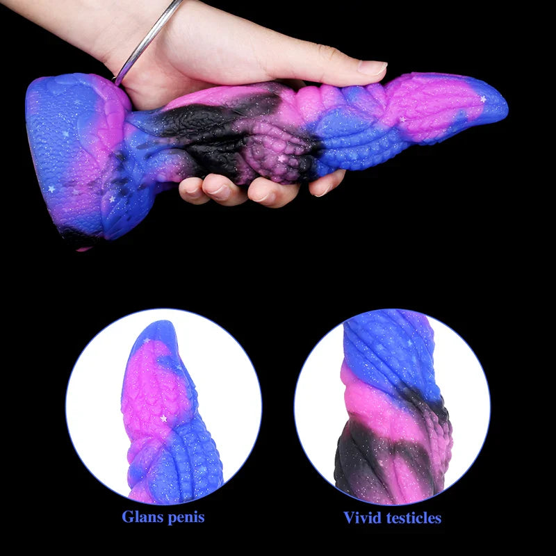 7.87 Inch Lifelike Pointed Alien Monster Dildo – Silicone Fantasy Design