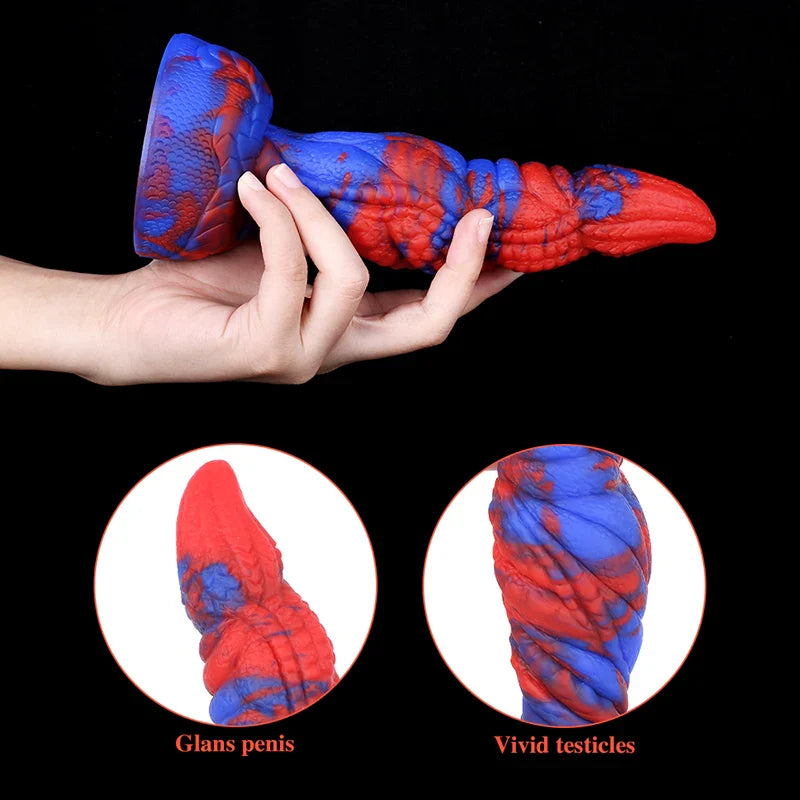 7.87 Inch Lifelike Pointed Alien Monster Dildo – Silicone Fantasy Design