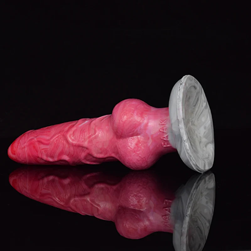 8.15 Inch Extra-Large Silicone Dog Dildo with Knot – Fantasy Adult Toy