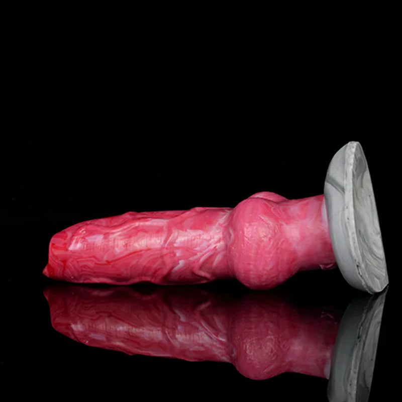8.15 Inch Extra-Large Silicone Dog Dildo with Knot – Fantasy Adult Toy