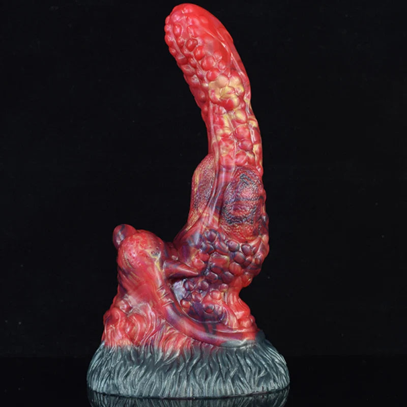 8.1 Inch Realistic Silicone Dragon Dildo with Large Suction Cup Base