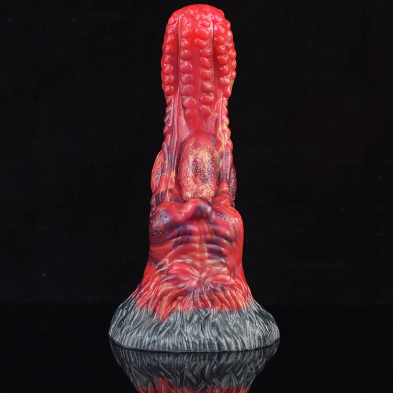 8.1 Inch Realistic Silicone Dragon Dildo with Large Suction Cup Base