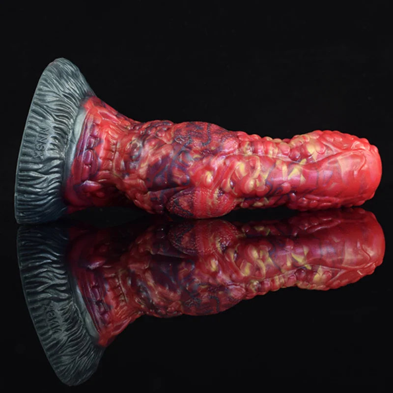 8.1 Inch Realistic Silicone Dragon Dildo with Large Suction Cup Base