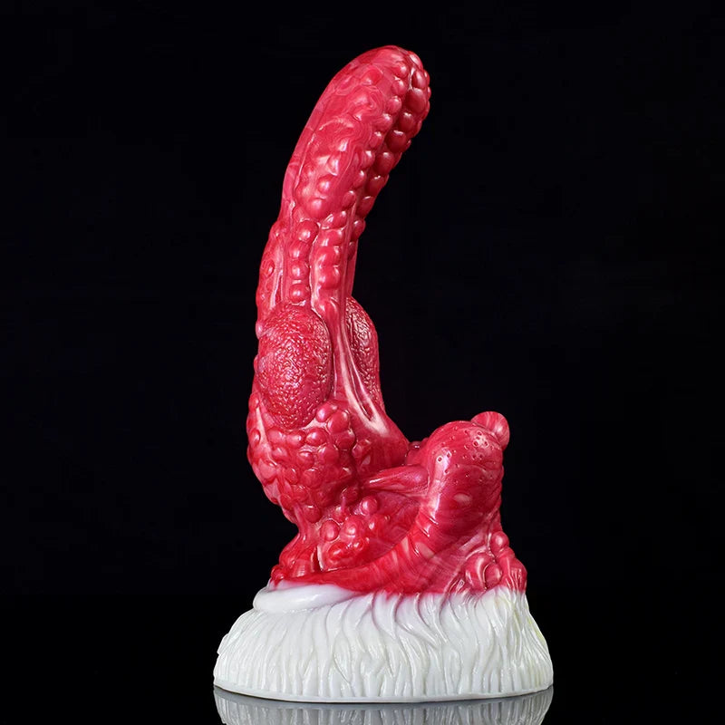 8.1 Inch Realistic Silicone Dragon Dildo with Large Suction Cup Base