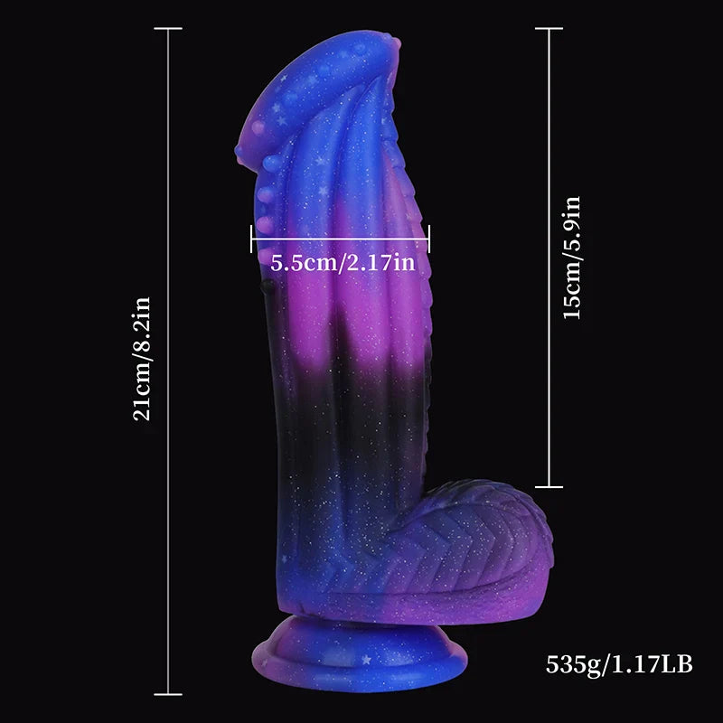 8.27 Inch Large Alien Silicone Monster Dildo – Fantasy-Inspired Design