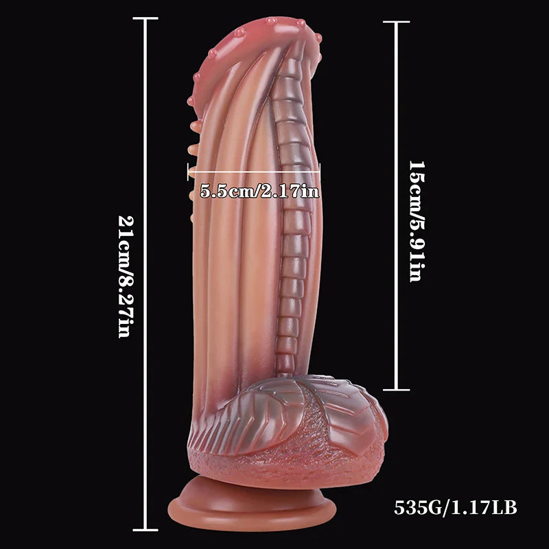 8.27 Inch Large Alien Silicone Monster Dildo – Fantasy-Inspired Design