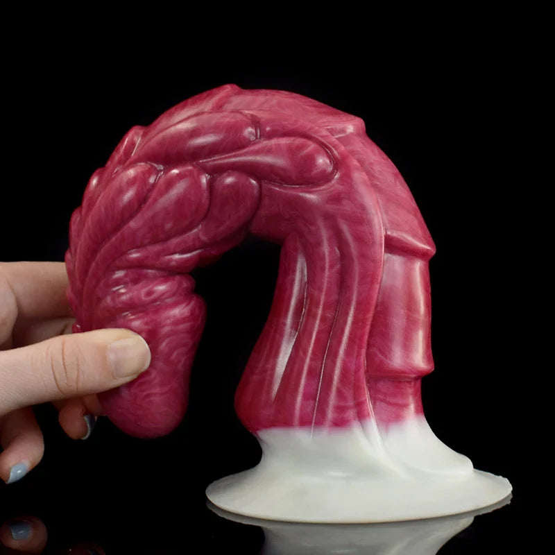 8.34 Inch Lifelike Pointed Silicone Dragon Dildo – Fantasy Adult Toy
