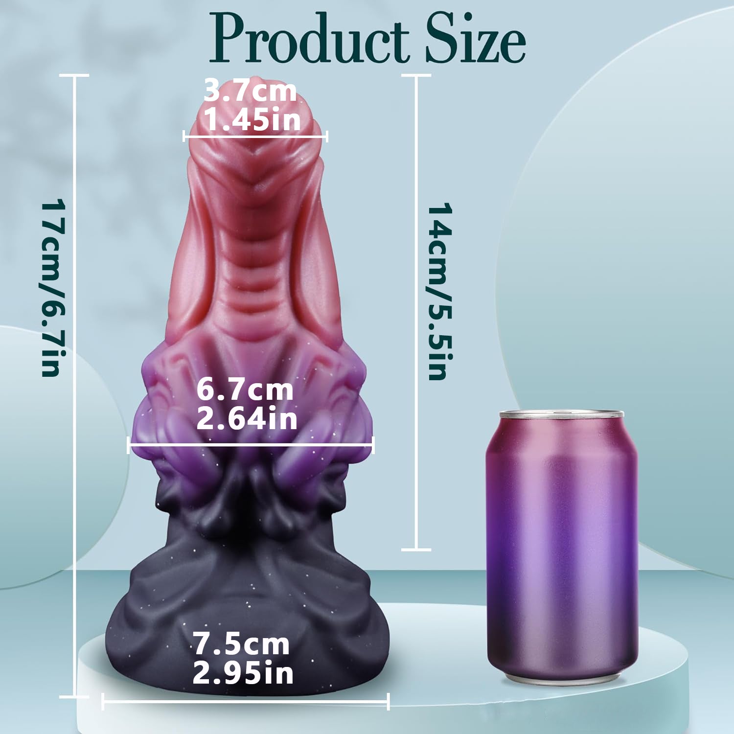 8.5 Inch Premium Custom-Shaped Liquid Silicone Dildo Anal Plug