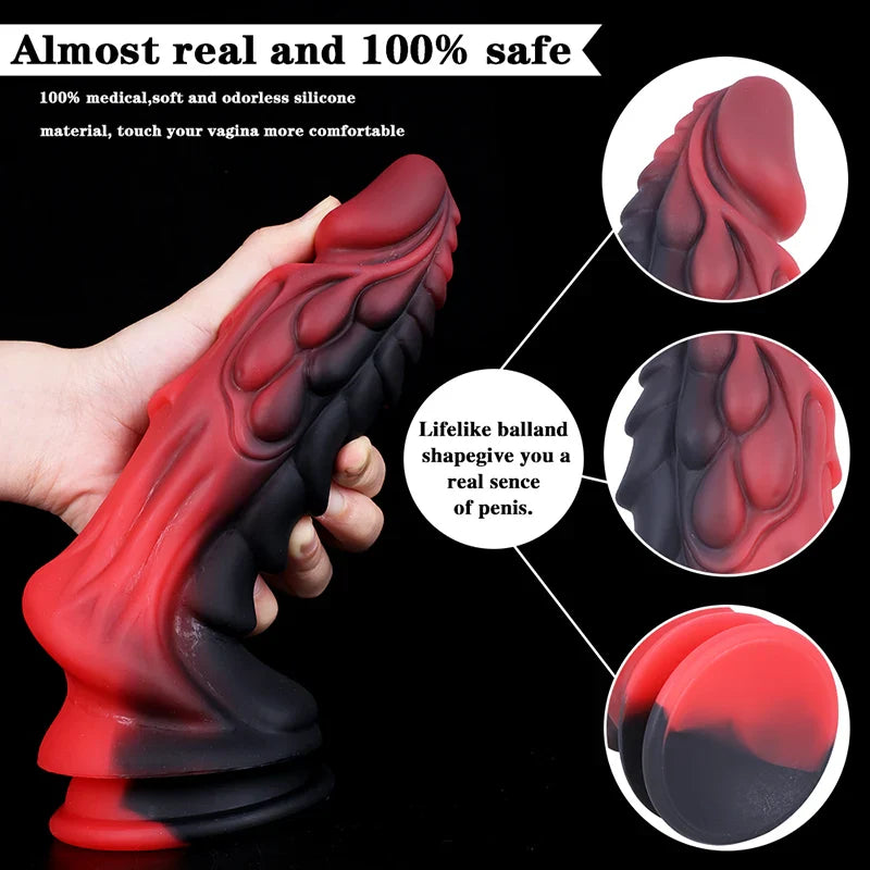 9.05 Inch Lifelike Fantasy Dragon Dildo – Silicone Fantasy Design