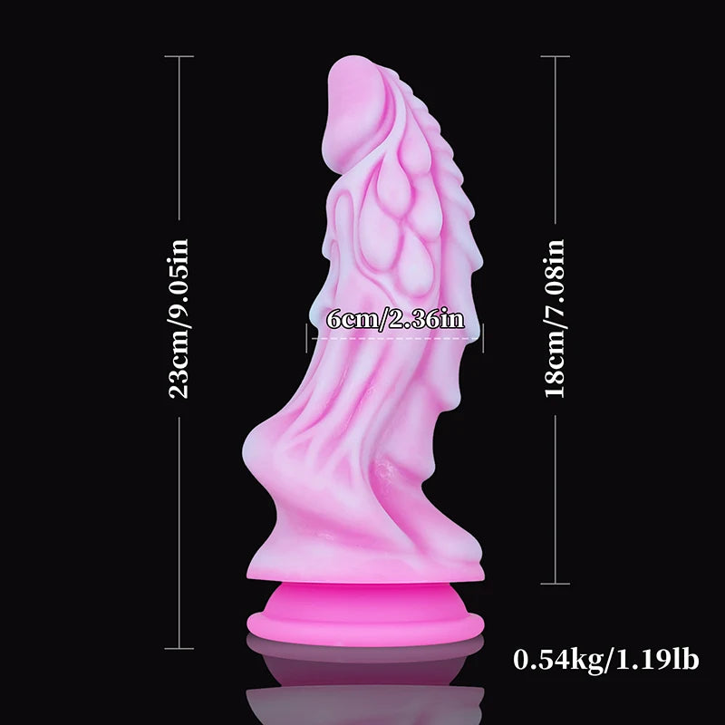 9.05 Inch Lifelike Fantasy Dragon Dildo – Silicone Fantasy Design