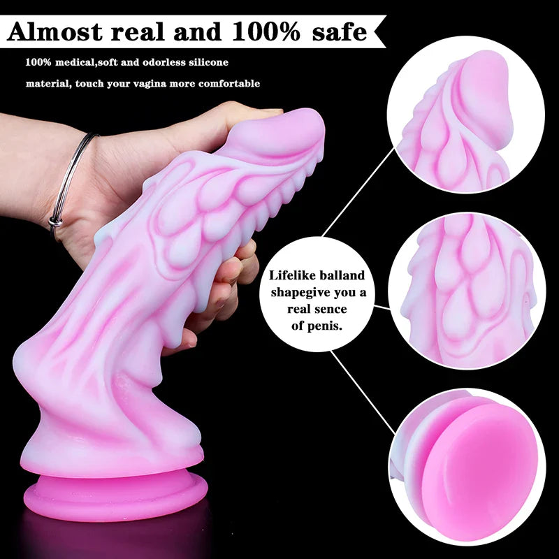 9.05 Inch Lifelike Fantasy Dragon Dildo – Silicone Fantasy Design