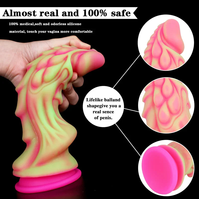 9.05 Inch Lifelike Fantasy Dragon Dildo – Silicone Fantasy Design