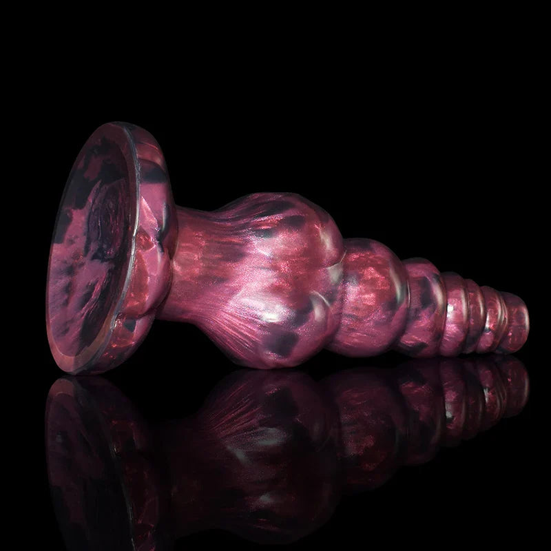 9.05 Inch Multi-Knot Silicone Dog Dildo with Pointed Glans – Fantasy Adult Toy