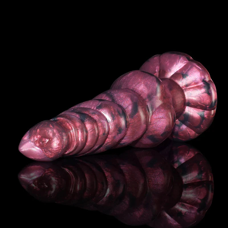 9.05 Inch Multi-Knot Silicone Dog Dildo with Pointed Glans – Fantasy Adult Toy
