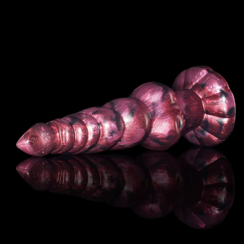 9.05 Inch Multi-Knot Silicone Dog Dildo with Pointed Glans – Fantasy Adult Toy