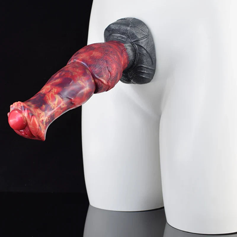 9.2-Inch Premium Silicone Dragon Dildo – Realistic Big Knot Design