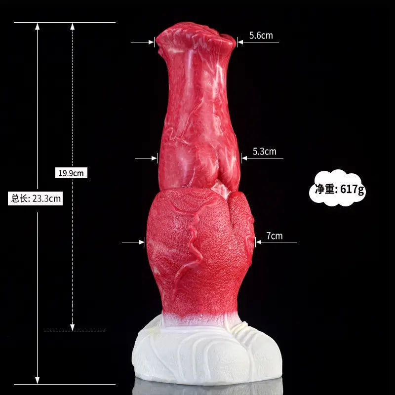 9.2-Inch Premium Silicone Dragon Dildo – Realistic Big Knot Design
