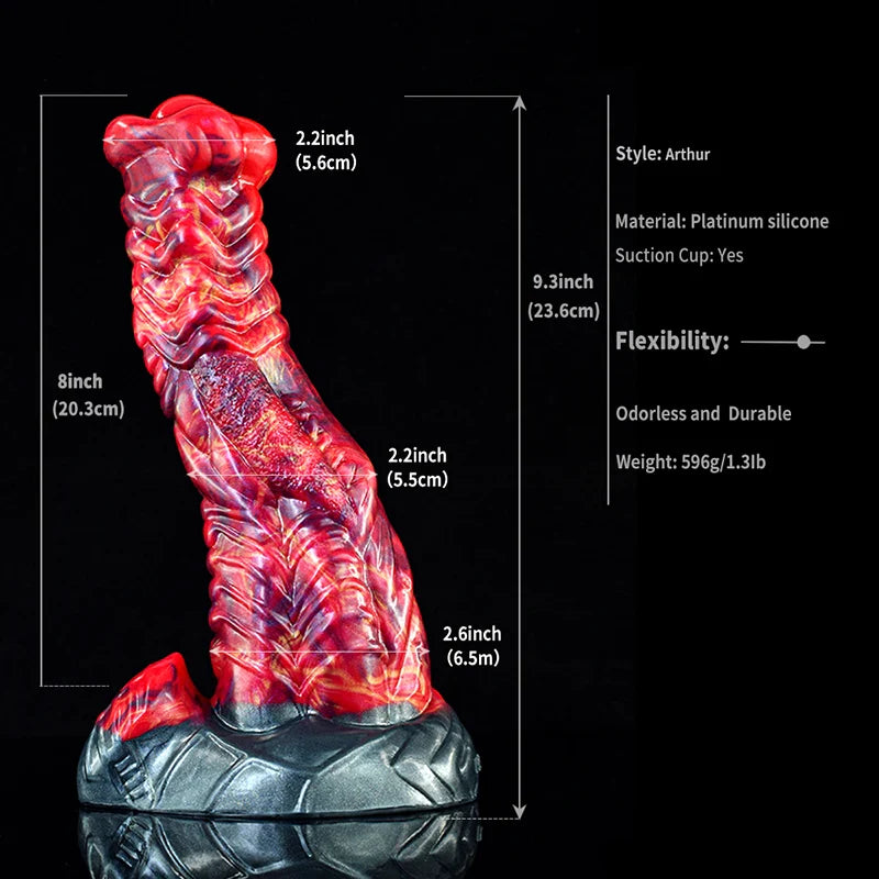 9.3-Inch Lifelike Silicone Dragon Dildo
