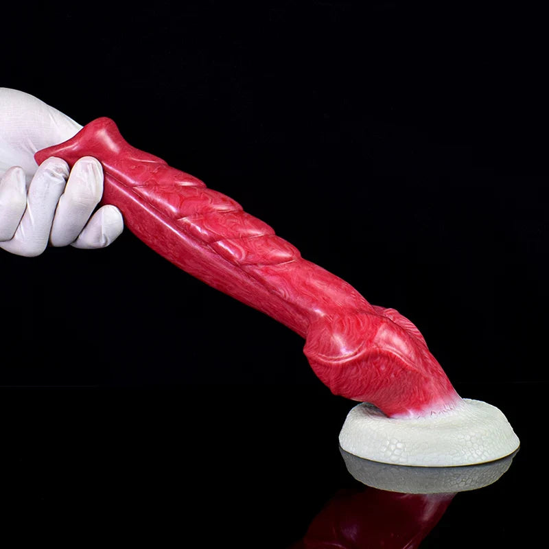 9.4-Inch Premium Wolf Dog Dildo – Lifelike Design with Large Knot
