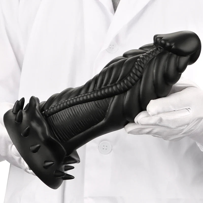 9.84 Inch Ultra Chubby Silicone Dragon Dildo – Fantasy Adult Toy