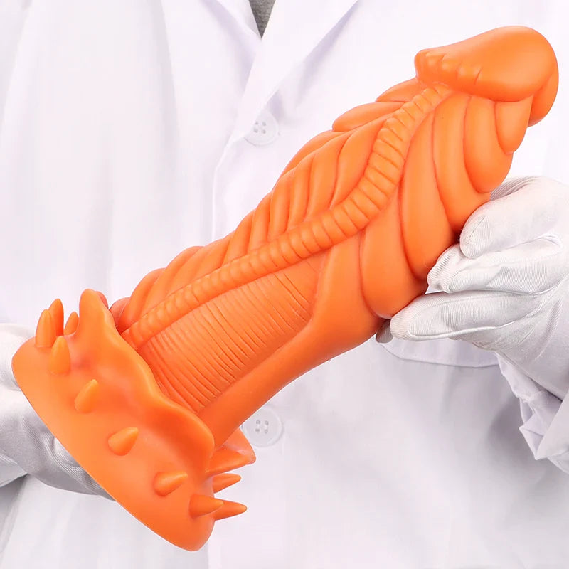 9.84 Inch Ultra Chubby Silicone Dragon Dildo – Fantasy Adult Toy