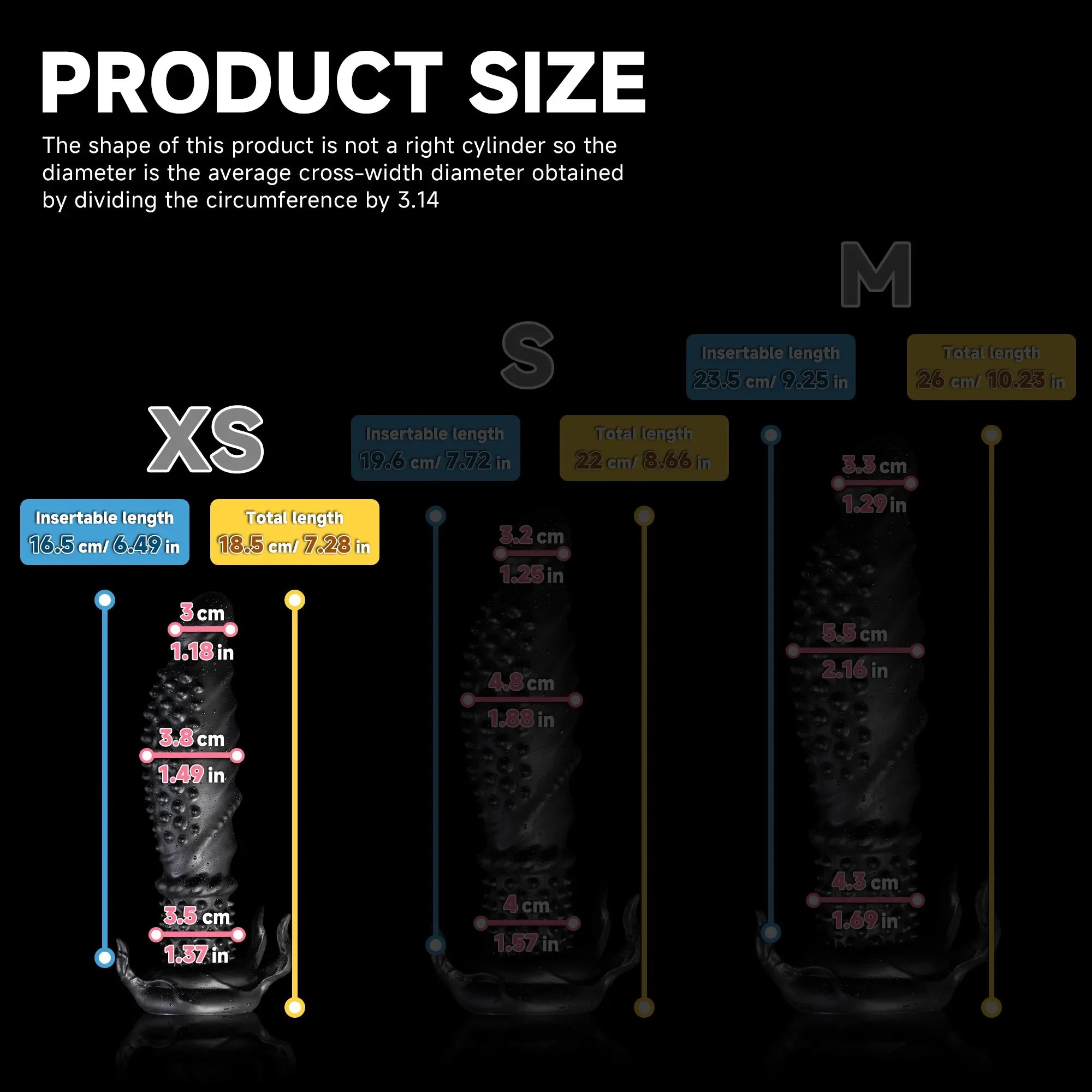 Abyss Spiked Dildo – Black Monster Platinum Silicone
