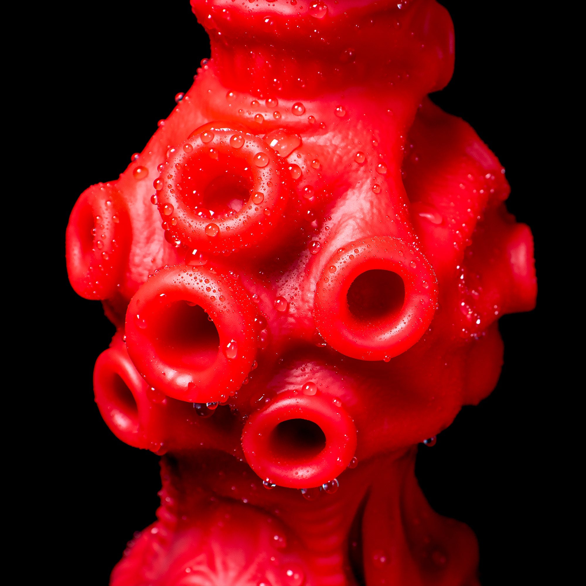 Abyssal Depths Premium Beaded Dildo – Medical-Grade Silicone
