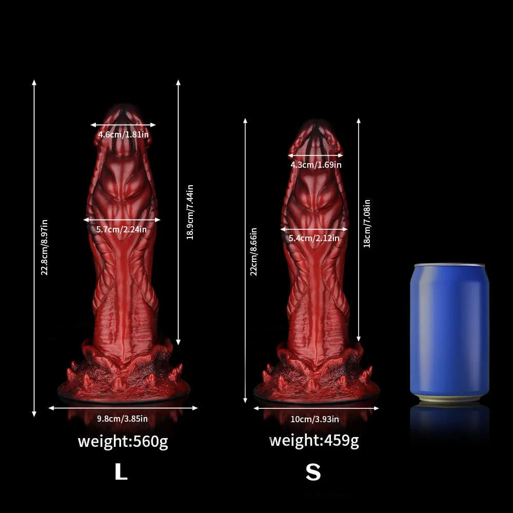 Alien Crimson Fantasy Dildo – Sci-Fi Inspired Fantasy Adult Silicone Toy