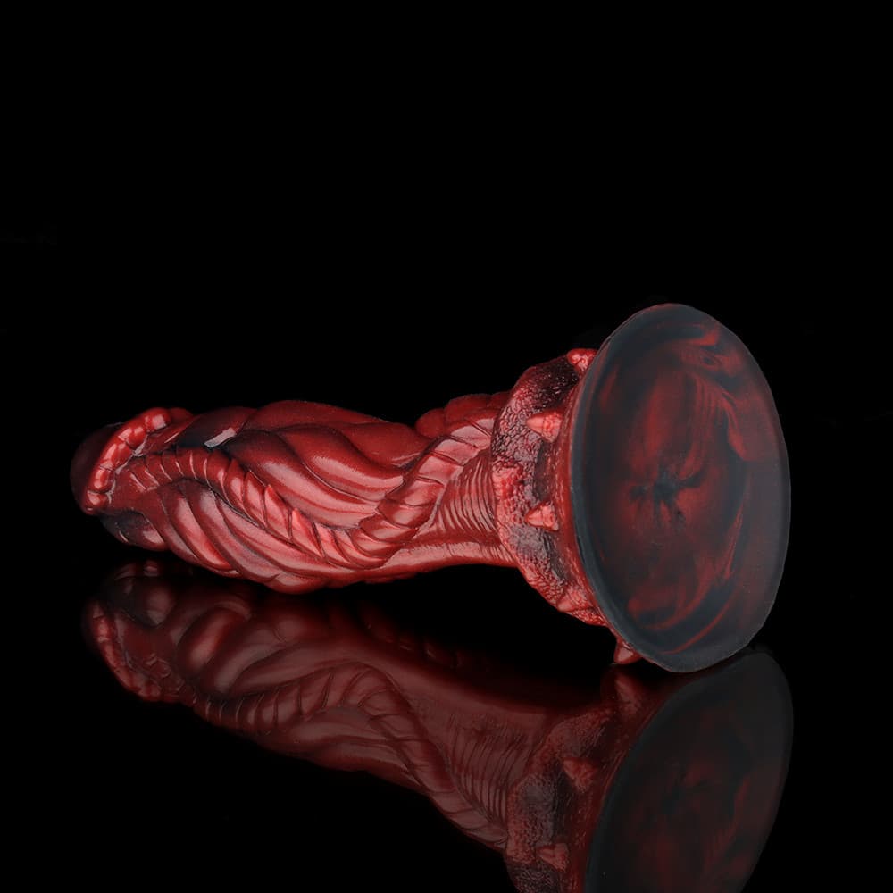 Alien Crimson Fantasy Dildo – Sci-Fi Inspired Fantasy Adult Silicone Toy