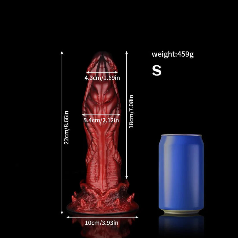 Alien Crimson Fantasy Dildo – Sci-Fi Inspired Fantasy Adult Silicone Toy