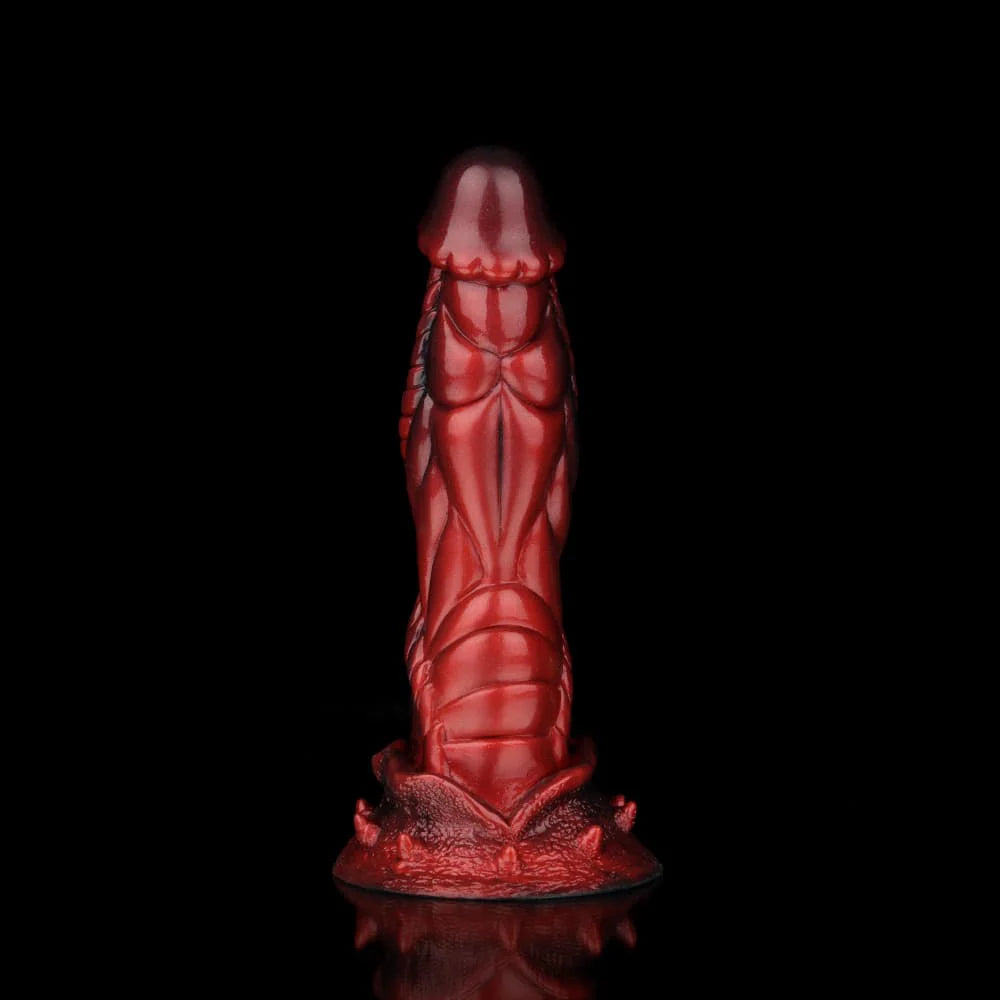Alien Crimson Fantasy Dildo – Sci-Fi Inspired Fantasy Adult Silicone Toy