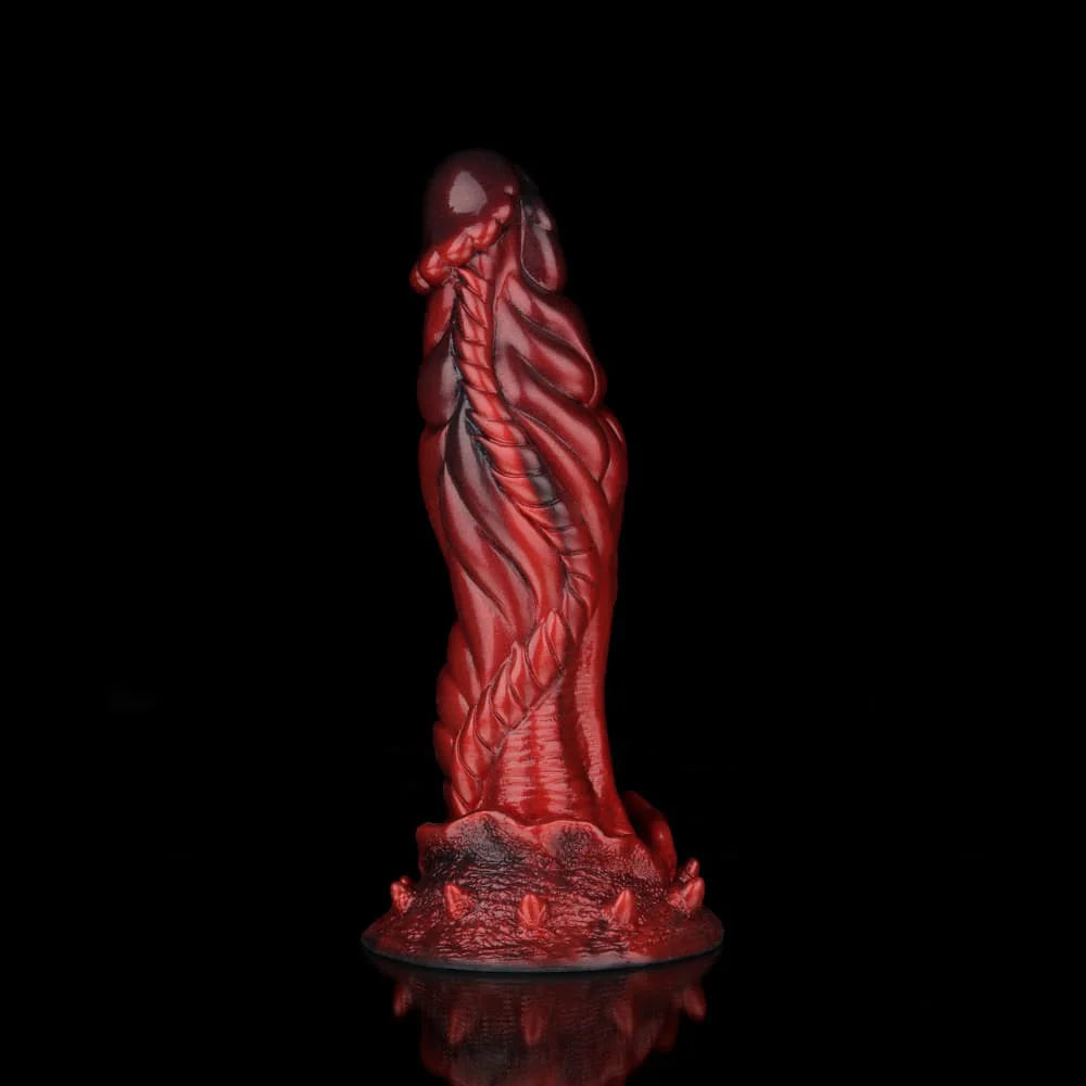 Alien Crimson Fantasy Dildo – Sci-Fi Inspired Fantasy Adult Silicone Toy