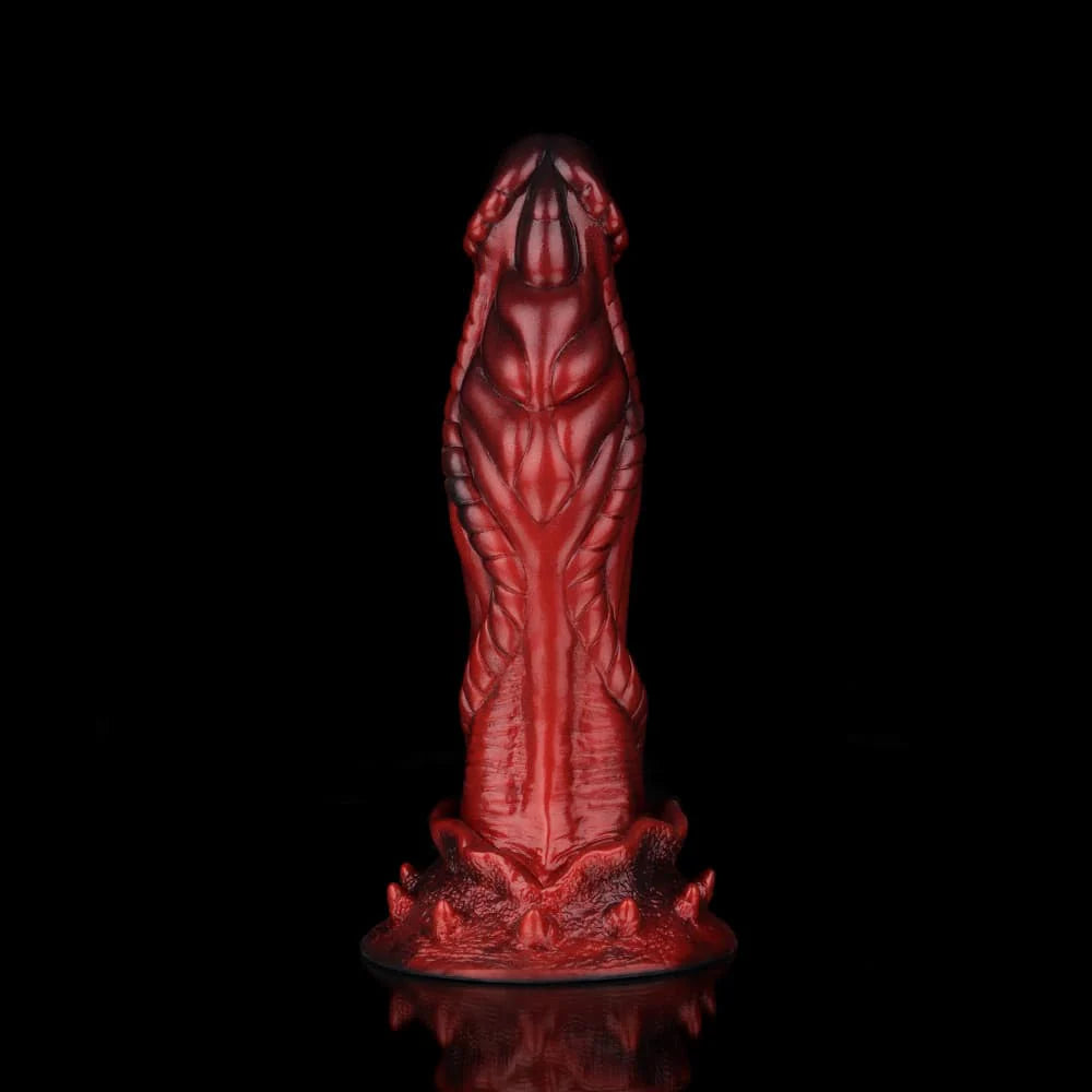 Alien Crimson Fantasy Dildo – Sci-Fi Inspired Fantasy Adult Silicone Toy