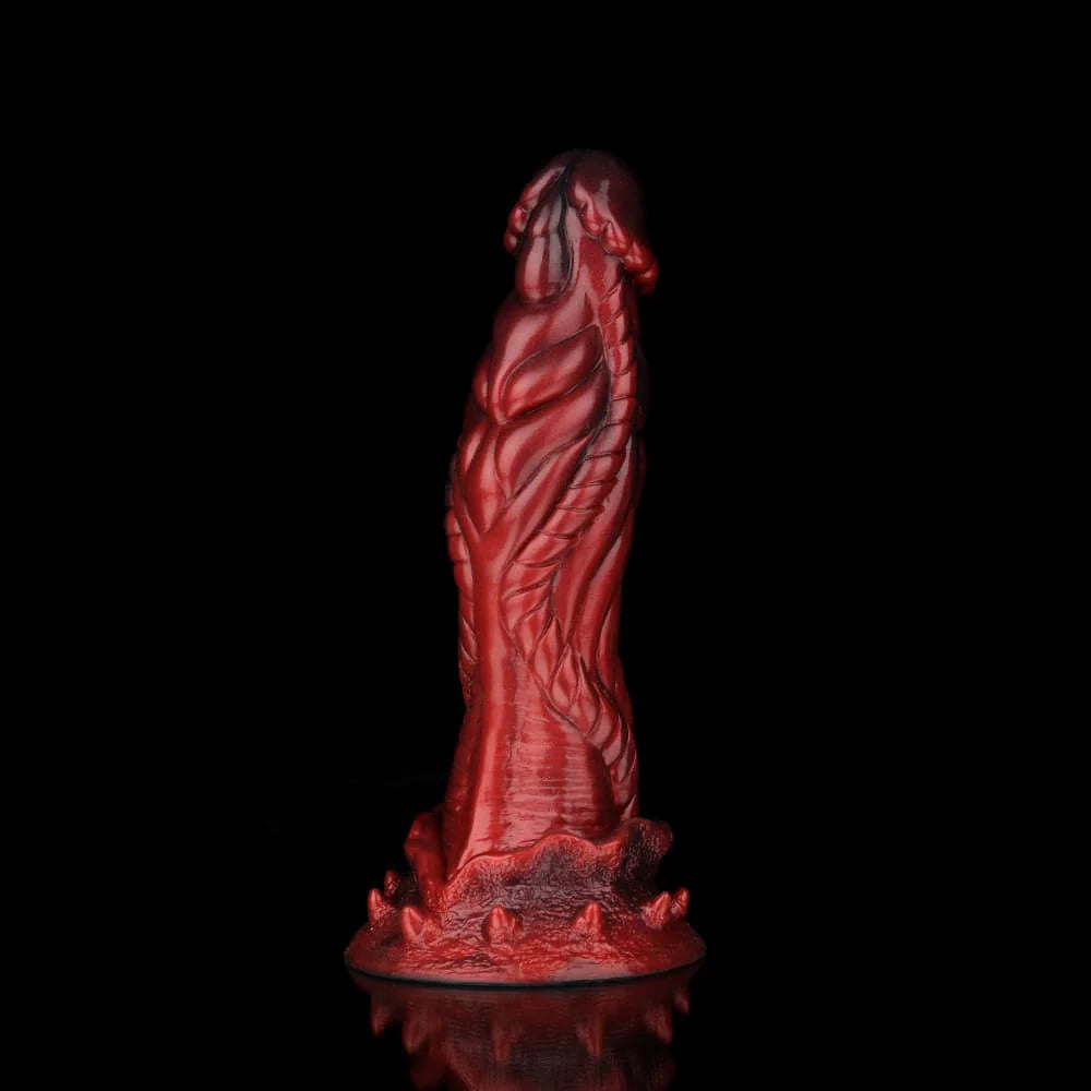 Alien Crimson Fantasy Dildo – Sci-Fi Inspired Fantasy Adult Silicone Toy