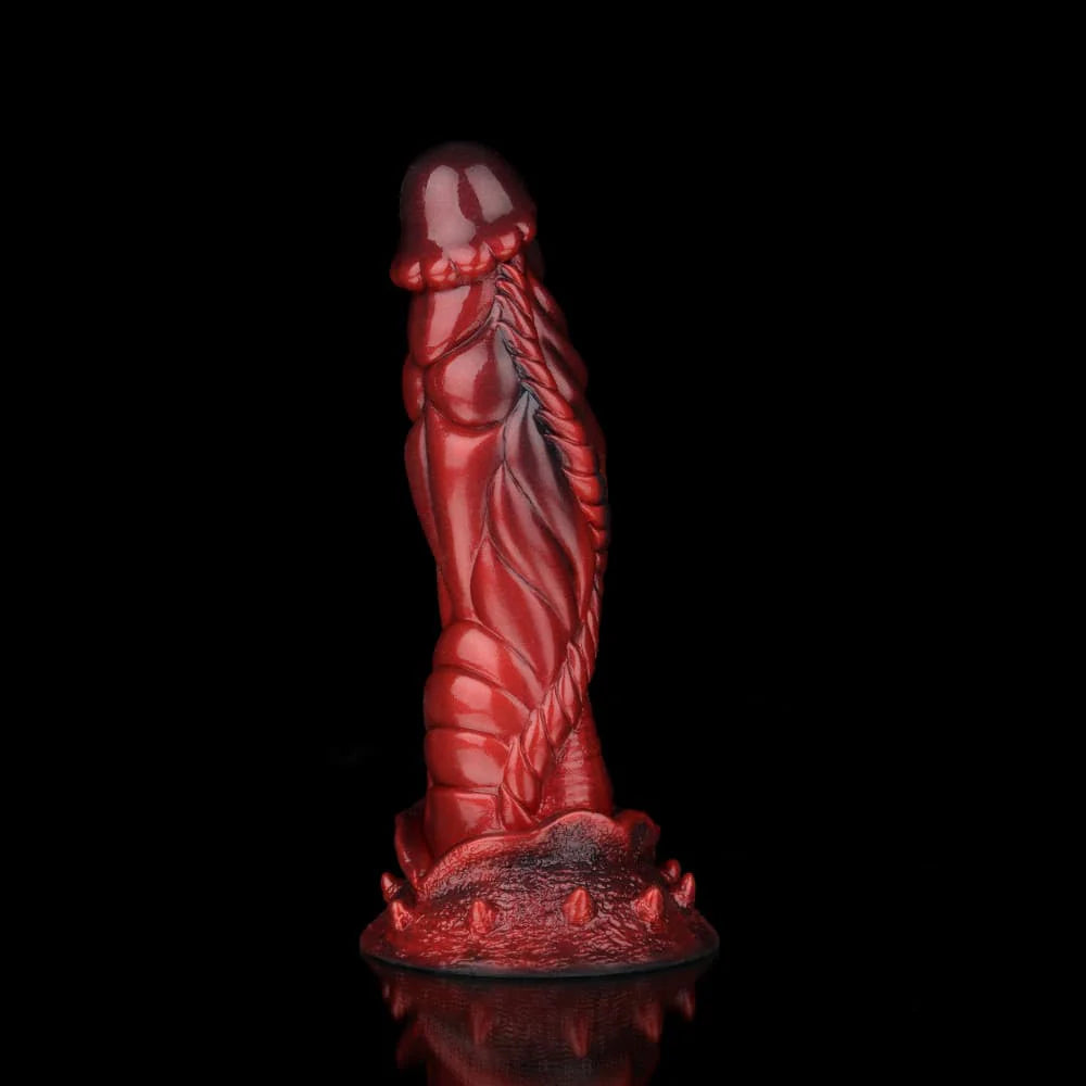 Alien Crimson Fantasy Dildo – Sci-Fi Inspired Fantasy Adult Silicone Toy
