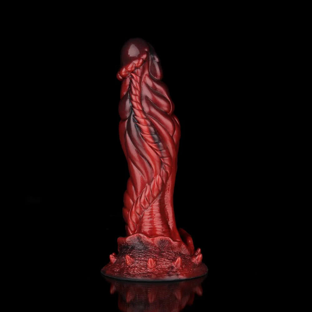 Alien Crimson Fantasy Dildo – Sci-Fi Inspired Fantasy Adult Silicone Toy