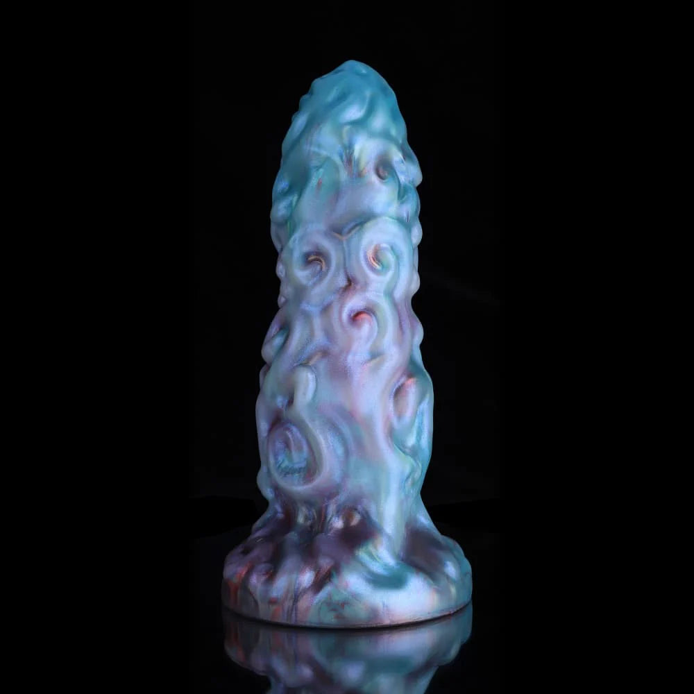 Aries Blue Purple Gradient Dildo – Fantasy Silicone Adult Toy
