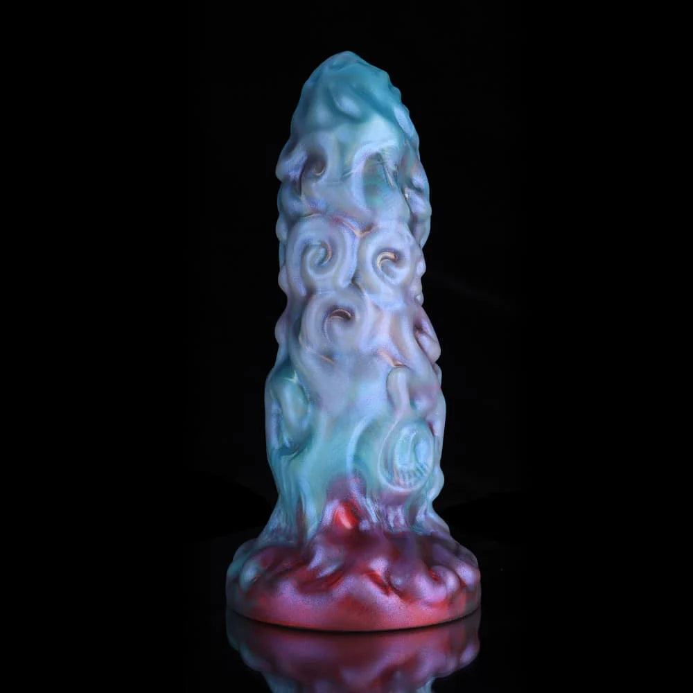 Aries Blue Purple Gradient Dildo – Fantasy Silicone Adult Toy