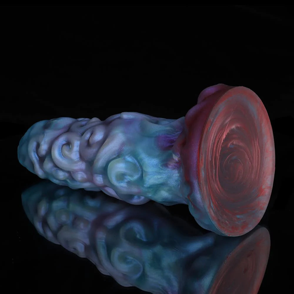 Aries Blue Purple Gradient Dildo – Fantasy Silicone Adult Toy