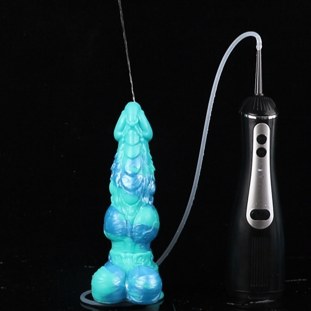 Blue Silicone Ejaculating Dildo with Electric Pump – Automatic Squirting Fantasy Toy